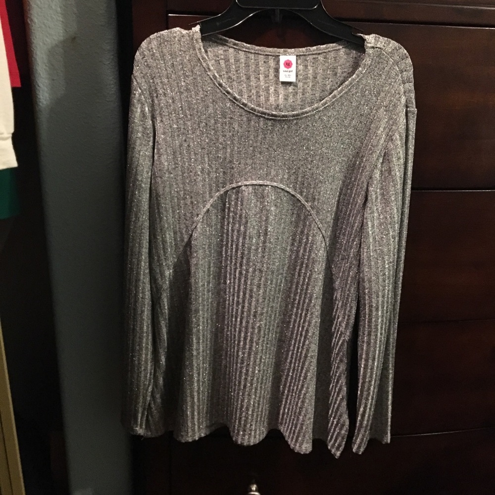 Glitter long sleeve shirt